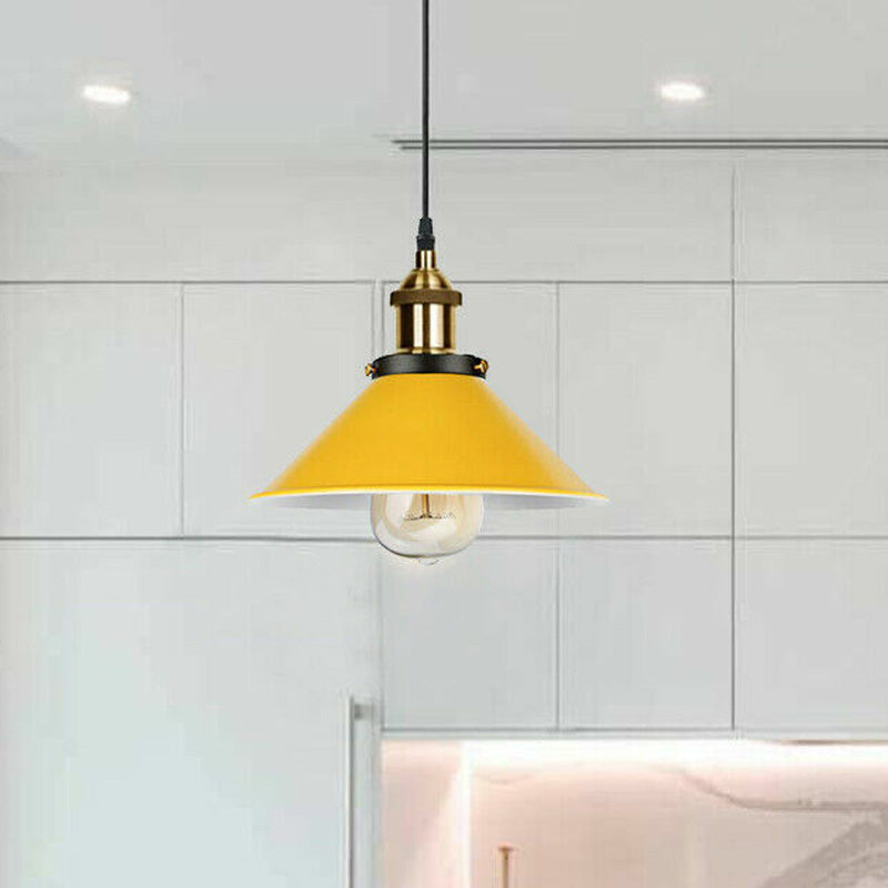 Vintage E27 Ceiling Pendant Light Lampshade Industrial Pendant Lamp Bulb Holder~2062-0