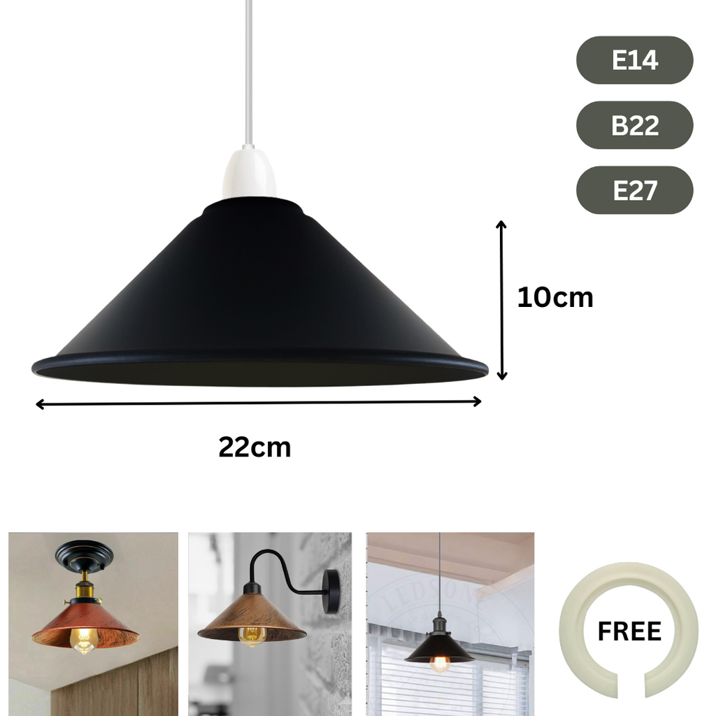 Easy Fit Metal Pendant Lampshade~1383-2