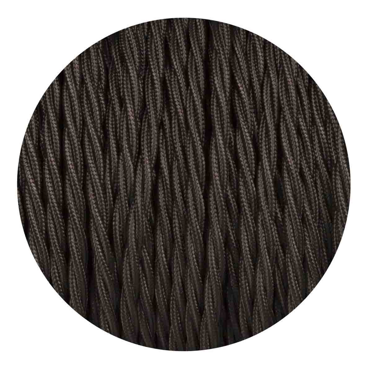 1M/5M/10M Black 2 Core Twisted Electric Fabric Cable~1769-2