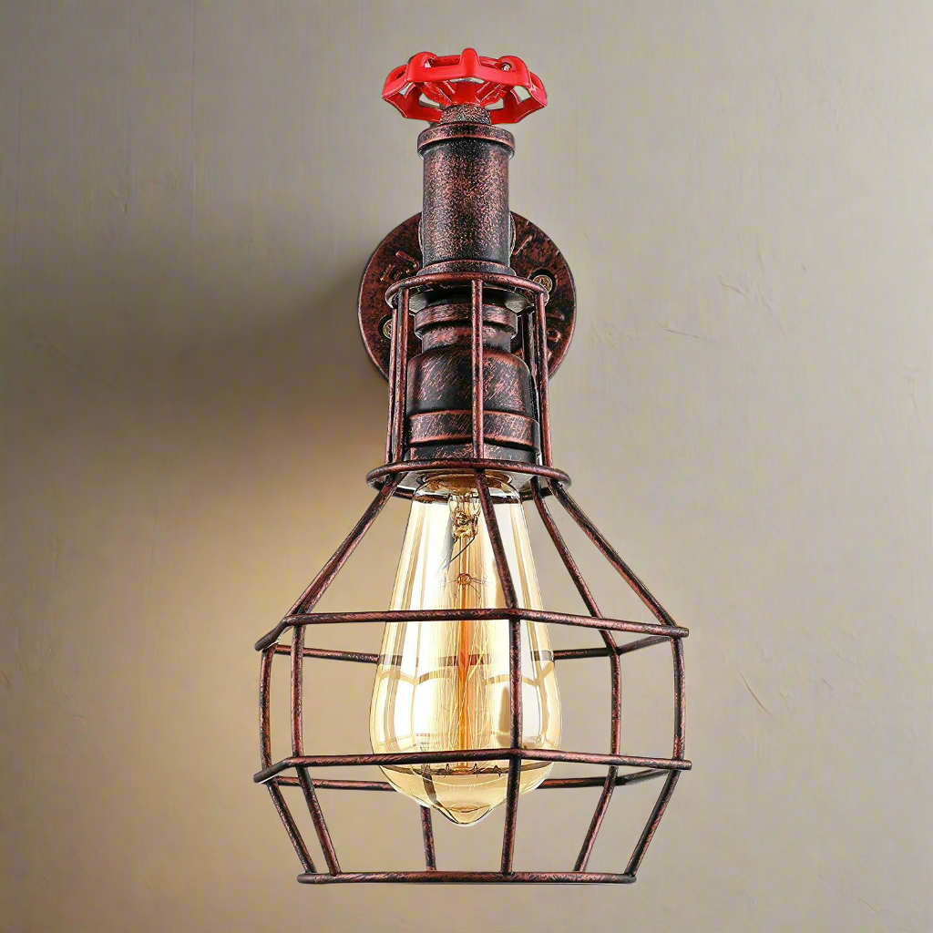 Wall Lights Metal Waterpipe Vintage Modern Industrial Rustic Steampunk UK~2169-0