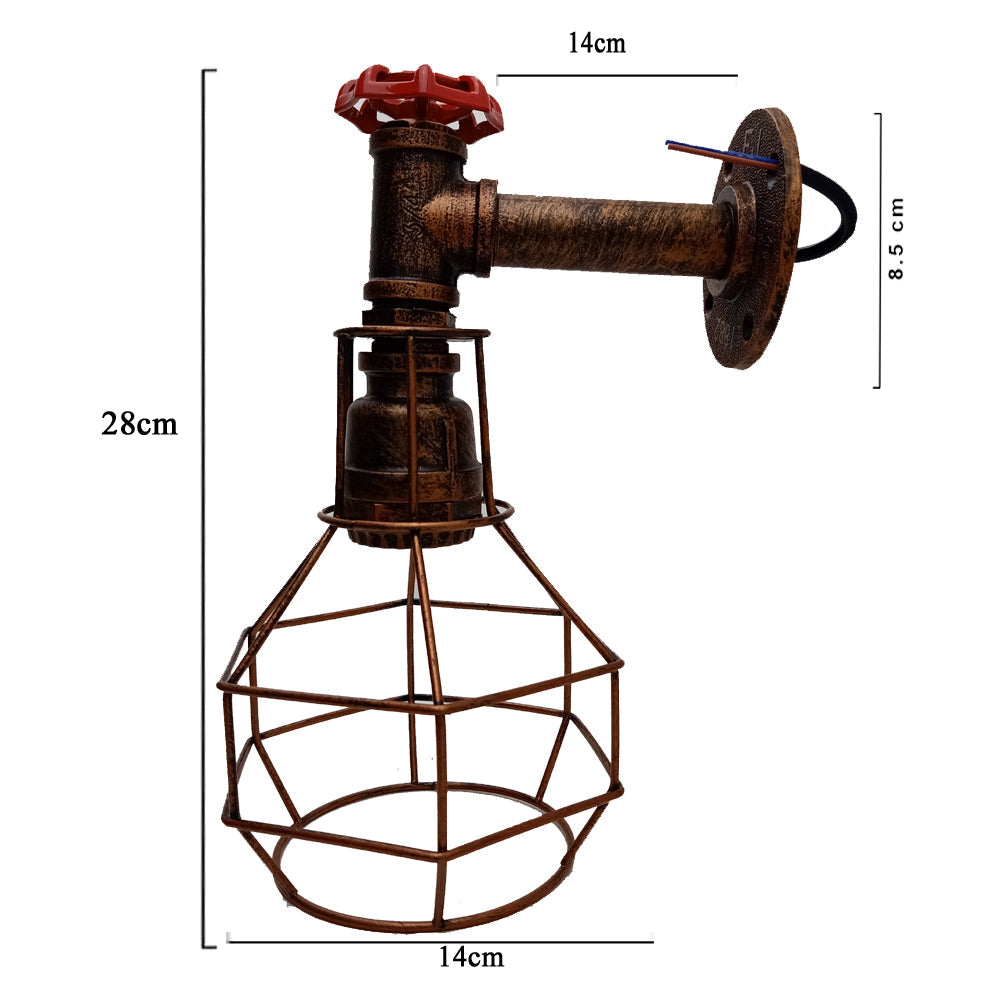Wall Lights Metal Waterpipe Vintage Modern Industrial Rustic Steampunk UK~2169-1