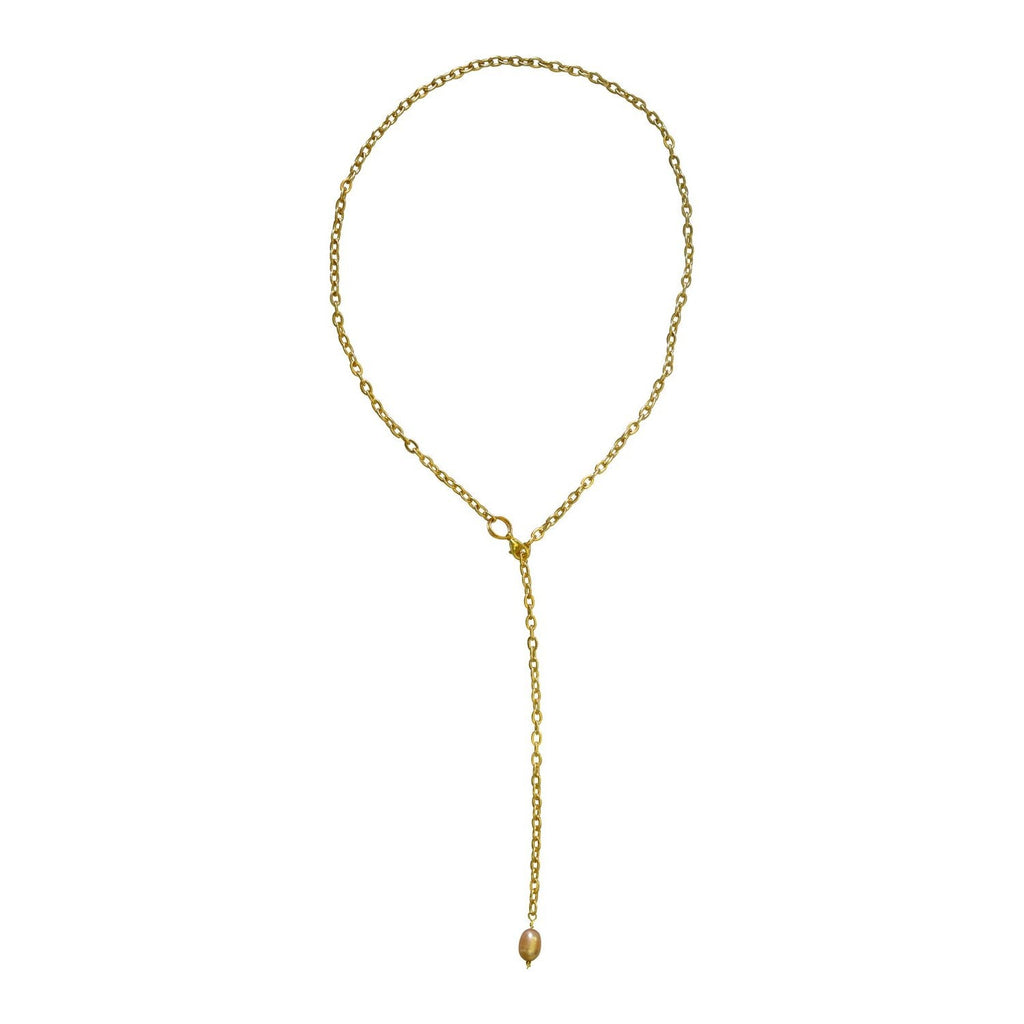 Lairat pink freshwater pearl necklace | by Ifemi Jewels-1